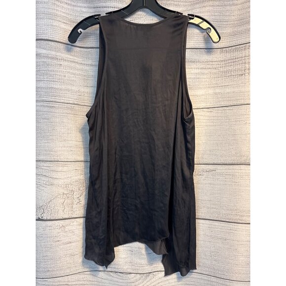 NWT Rag & Bone Dark Grey Sleeveless Asymmetrical Top S - Picture 3 of 3